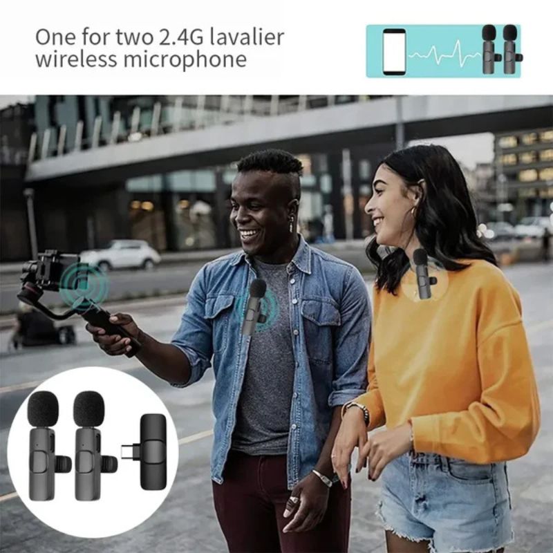Wireless Lavalier Mic for iPhone & Android