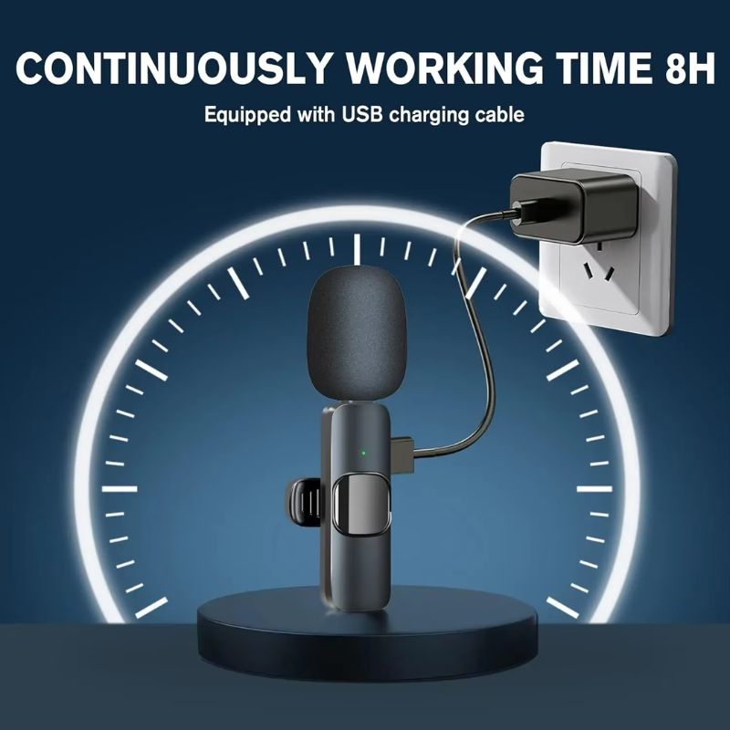 Wireless Lavalier Mic for iPhone & Android