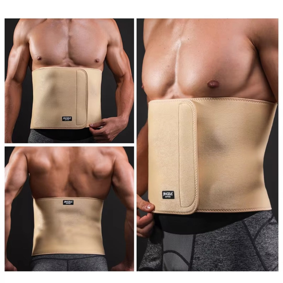 JINGBA SUPPORT Waist Trimmer Sweat Belt – Unisex Slim Fit Core Support