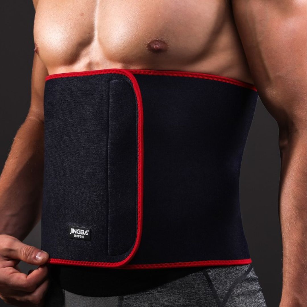 JINGBA SUPPORT Waist Trimmer Sweat Belt – Unisex Slim Fit Core Support