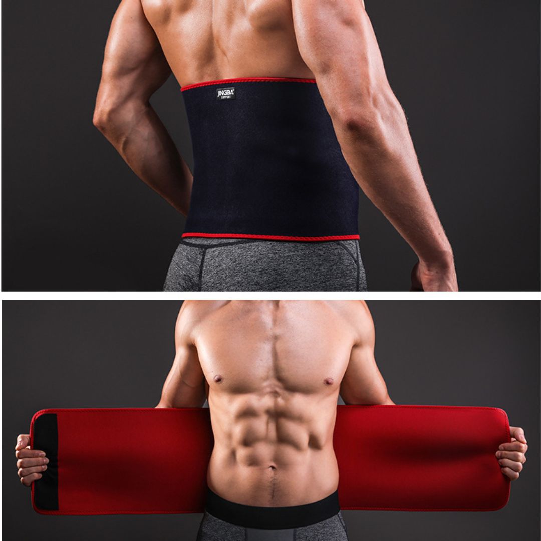 JINGBA SUPPORT Waist Trimmer Sweat Belt – Unisex Slim Fit Core Support