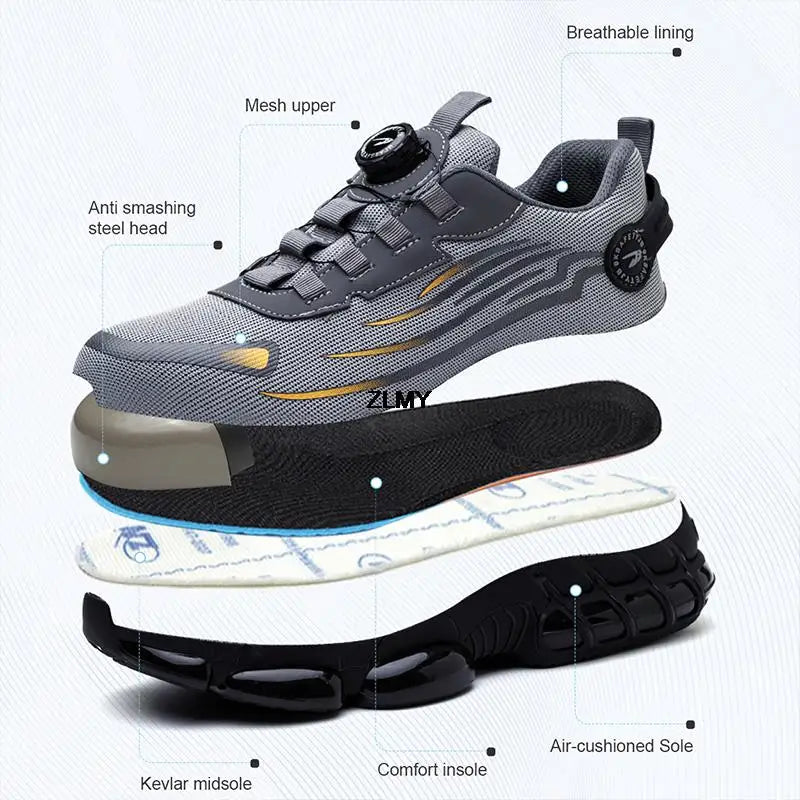 Steel Toe Work Sneakers – Puncture-Resistant, Lightweight Safety Shoes
