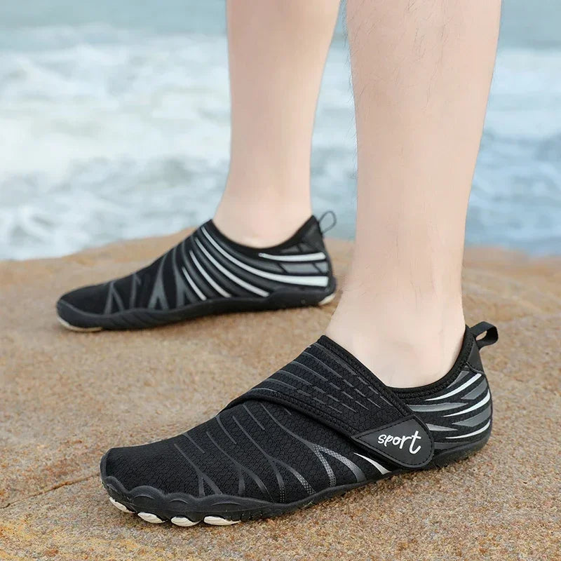 Unisex Upstream Five-Finger Aqua Shoes – Conquer Water, Rock, and Sand