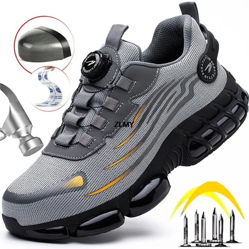Steel Toe Work Sneakers – Puncture-Resistant, Lightweight Safety Shoes