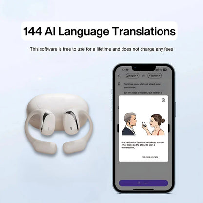 3-in-1 AI Translator Earbuds – Real-Time Language Translation & Wireless Audio