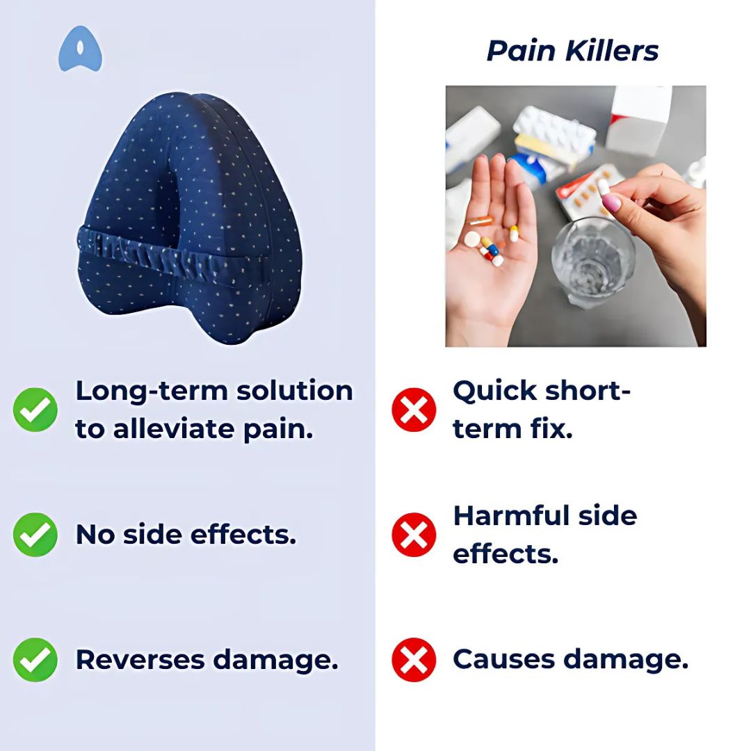 Hip support pillow for sleeping