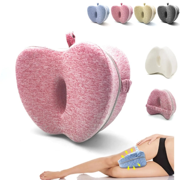 Contour Knee Pillow for Sleeping - Leg Support & Comfort pink