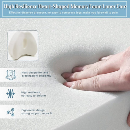 Breathable memory foam leg pillow