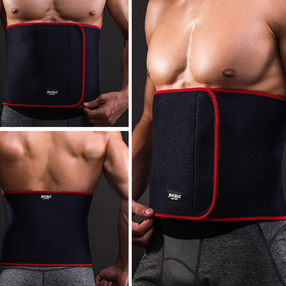 JINGBA SUPPORT Waist Trimmer Sweat Belt – Unisex Slim Fit Core Support
