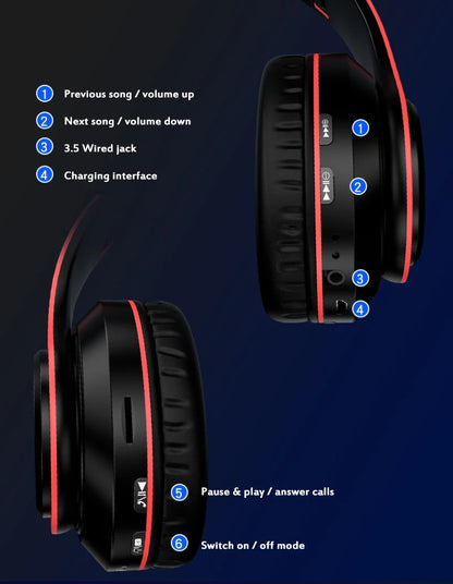 Bluetooth headphones with bass