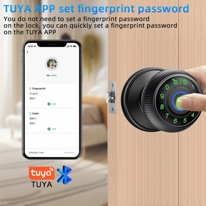Q6 Smart Fingerprint Door Lock – Biometric, Keypad & App Access