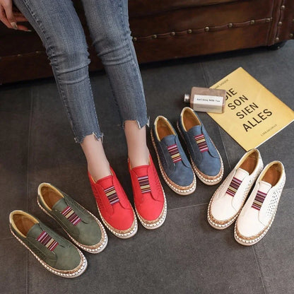 Hollow Out Slip-On Sneakers for Women – Breezy, Bold, and Built for Comfort