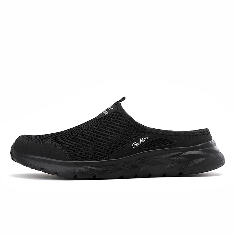 Men’s Breathable Slip-On Mesh Slippers – Lightweight Summer Flats