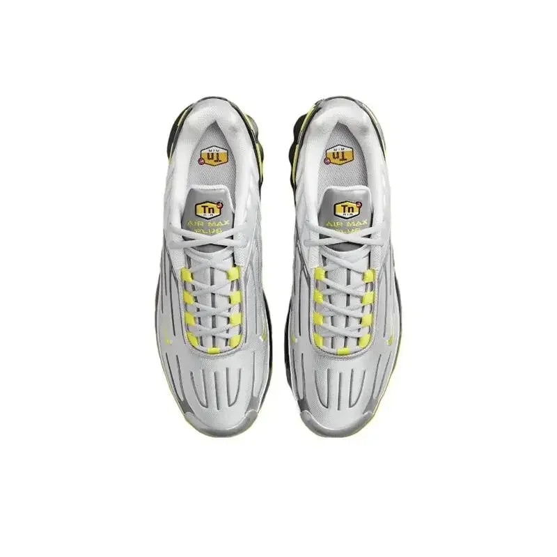 Nike Air Max Plus Tn 3 Sneakers – Cushioned Running Shoes in Bright Black & Fluorescent Green