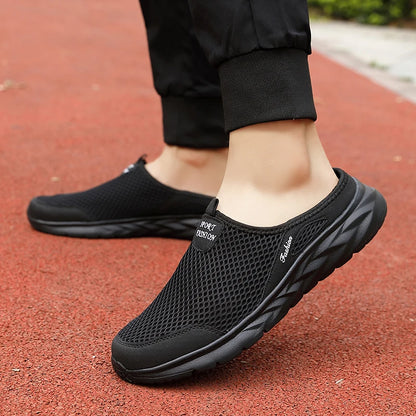 Men’s Breathable Slip-On Mesh Slippers – Lightweight Summer Flats