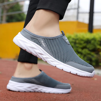Men’s Breathable Slip-On Mesh Slippers – Lightweight Summer Flats