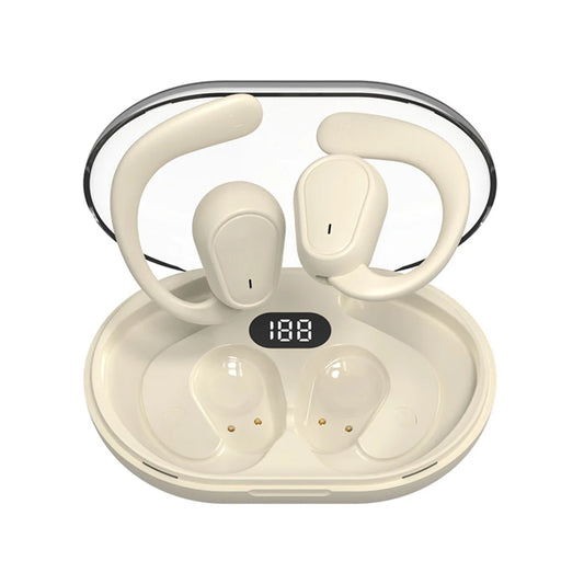 Wireless Ear Hook Earphones with Mic & LED Display