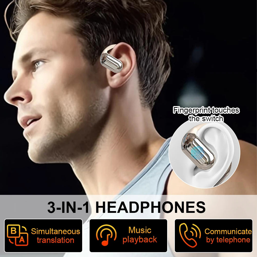 3-in-1 AI Translator Earbuds – Real-Time Language Translation & Wireless Audio