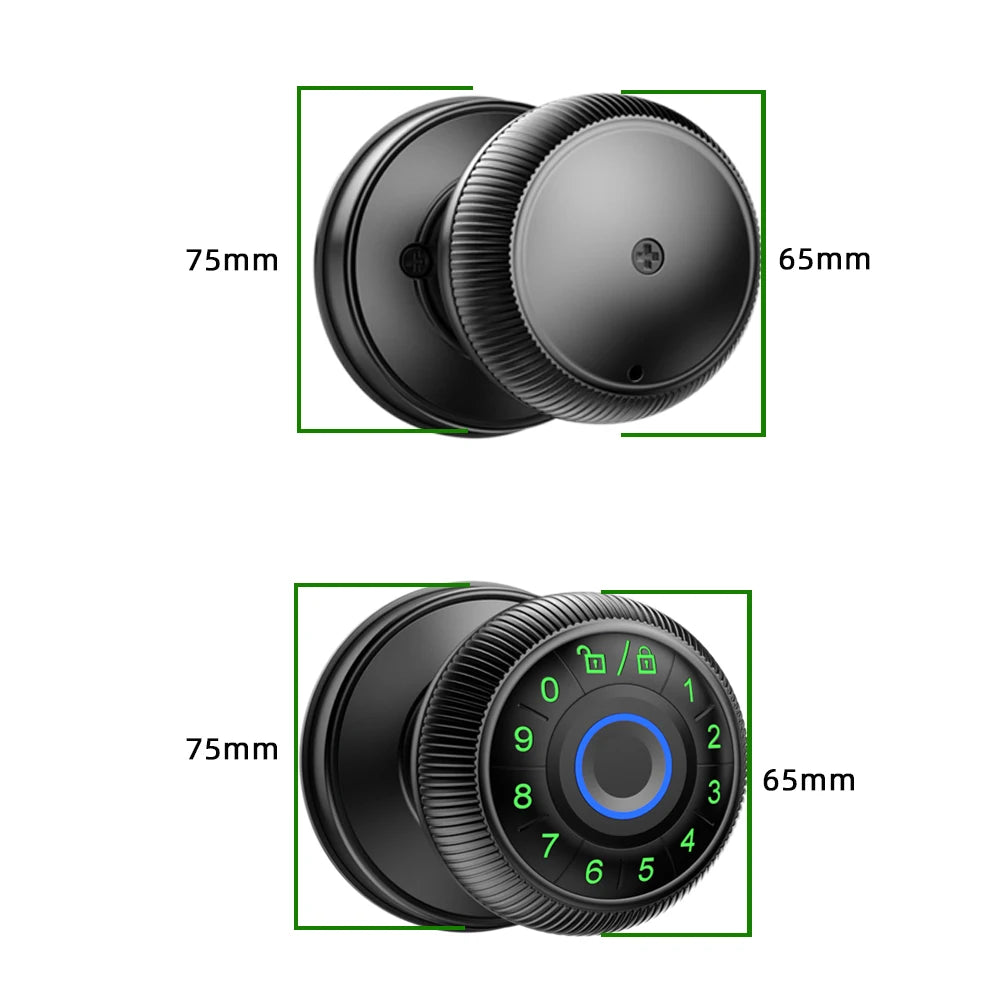 Q6 Smart Fingerprint Door Lock – Biometric, Keypad & App Access
