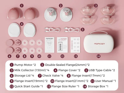 Momcozy M9 Breast Pump – App-Controlled, Quiet, Hands-Free & Comfortable