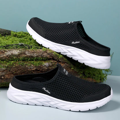 Men’s Breathable Slip-On Mesh Slippers – Lightweight Summer Flats