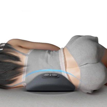 Ergonomic lumbar massage pillow
