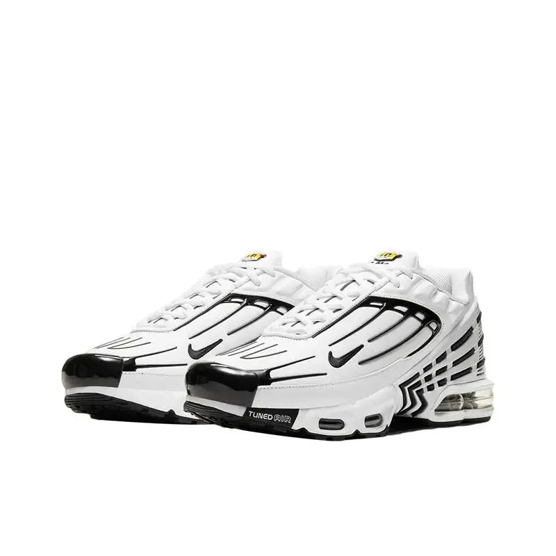 Nike Air Max Plus Tn 3 Sneakers – Cushioned Running Shoes in Bright Black & Fluorescent Green