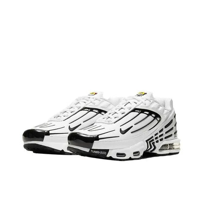 Nike Air Max Plus Tn 3 Sneakers – Cushioned Running Shoes in Bright Black & Fluorescent Green
