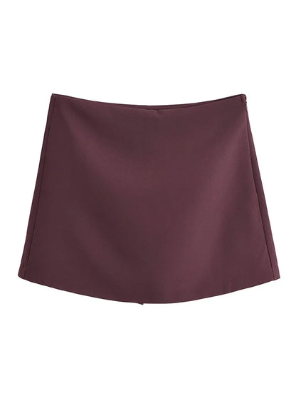 Chic Side-Zip Skort – Where Streetwear Meets Sophistication