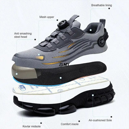 Steel Toe Work Sneakers – Puncture-Resistant, Lightweight Safety Shoes
