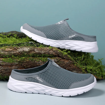 Men’s Breathable Slip-On Mesh Slippers – Lightweight Summer Flats