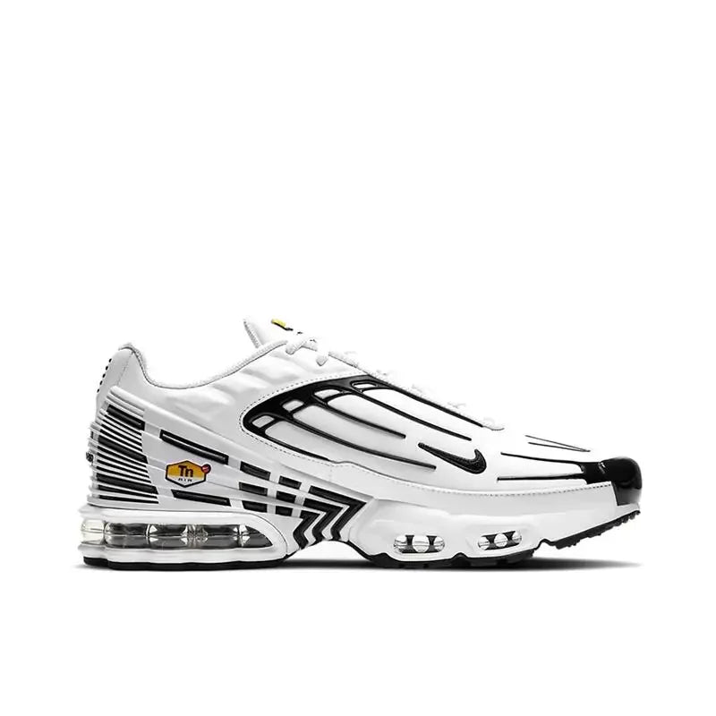 Nike Air Max Plus Tn 3 Sneakers – Cushioned Running Shoes in Bright Black & Fluorescent Green