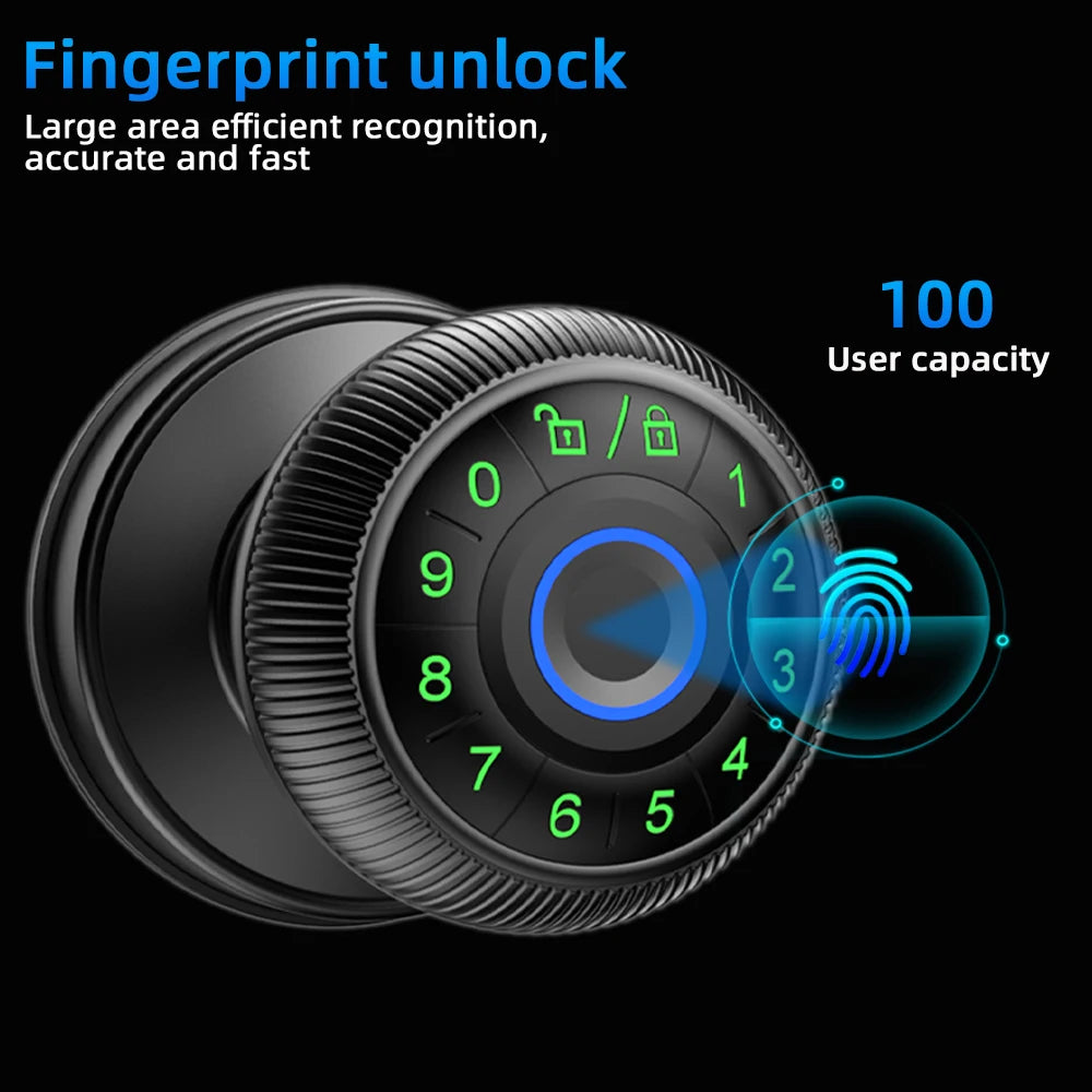 Q6 Smart Fingerprint Door Lock – Biometric, Keypad & App Access