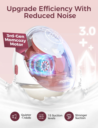 Momcozy M9 Breast Pump – App-Controlled, Quiet, Hands-Free & Comfortable