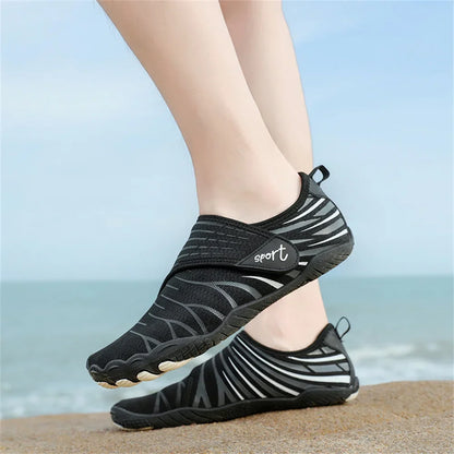 Unisex Upstream Five-Finger Aqua Shoes – Conquer Water, Rock, and Sand