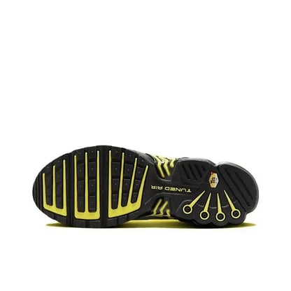 Nike Air Max Plus Tn 3 Sneakers – Cushioned Running Shoes in Bright Black & Fluorescent Green