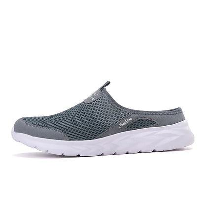 Men’s Breathable Slip-On Mesh Slippers – Lightweight Summer Flats