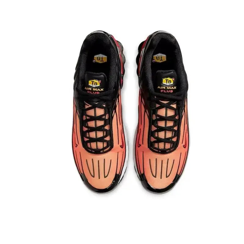 Nike Air Max Plus Tn 3 Sneakers – Cushioned Running Shoes in Bright Black & Fluorescent Green