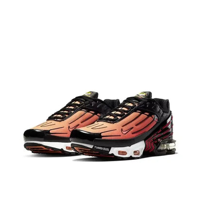 Nike Air Max Plus Tn 3 Sneakers – Cushioned Running Shoes in Bright Black & Fluorescent Green