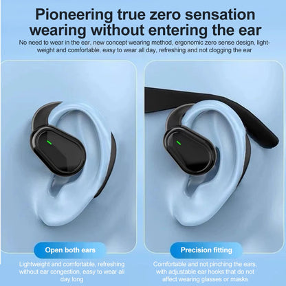 Wireless Ear Hook Earphones with Mic & LED Display
