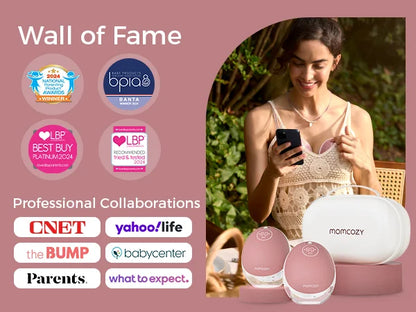 Momcozy M9 Breast Pump – App-Controlled, Quiet, Hands-Free & Comfortable