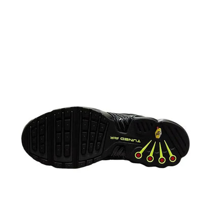 Nike Air Max Plus Tn 3 Sneakers – Cushioned Running Shoes in Bright Black & Fluorescent Green