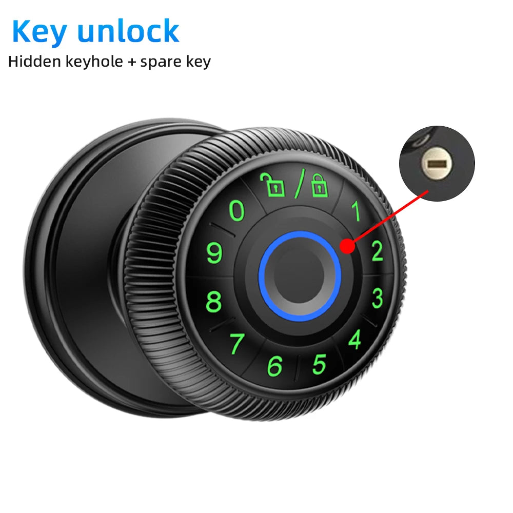 Q6 Smart Fingerprint Door Lock – Biometric, Keypad & App Access