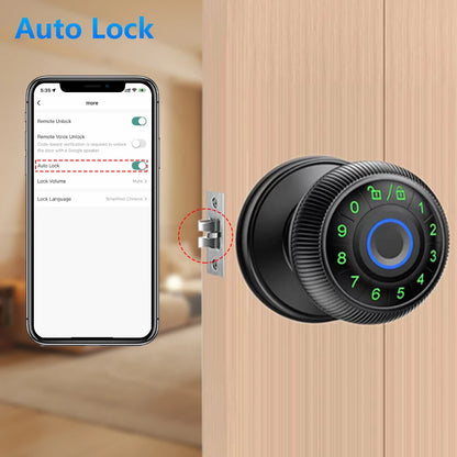 Q6 Smart Fingerprint Door Lock – Biometric, Keypad & App Access