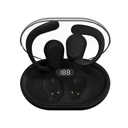 Wireless Ear Hook Earphones with Mic & LED Display