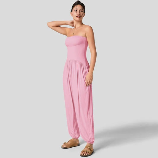 Women’s Strapless Off-Shoulder Jumpsuit – Summer 2025 Edition