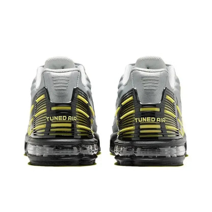 Nike Air Max Plus Tn 3 Sneakers – Cushioned Running Shoes in Bright Black & Fluorescent Green