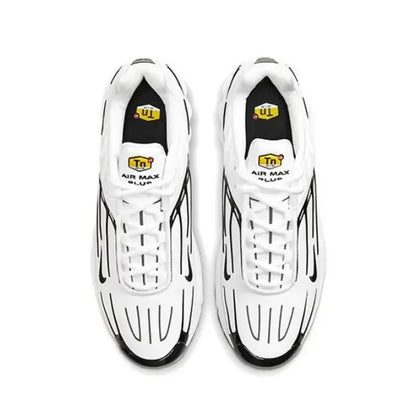 Nike Air Max Plus Tn 3 Sneakers – Cushioned Running Shoes in Bright Black & Fluorescent Green