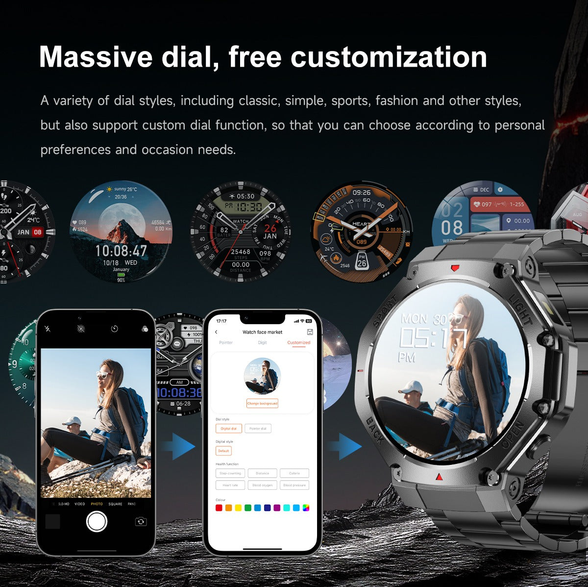 Customizable smart watch