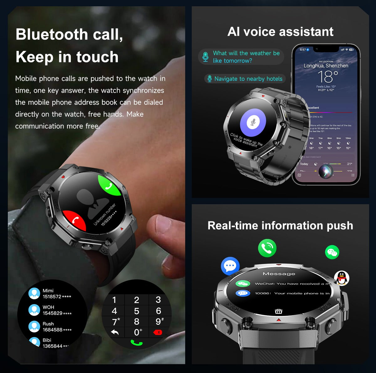 Sleep tracking watch